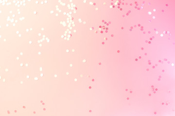 Event and holiday neon pink and blue background