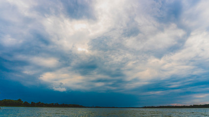 river landscape. view from the shore