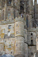 Le Mont-Saint-Michel, island with the famous abbey, Normandy, France