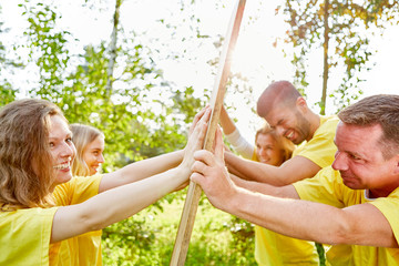 Two teams as opponents in a competition