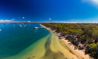 Sunny day on Coochiemudlo Island, Brisbane, Queensland, Australia