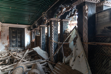 Nepal, Kathmandu ruins on durbar square