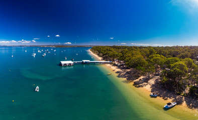 Sunny day on Coochiemudlo Island, Brisbane, Queensland, Australia