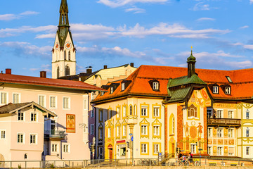 famous old town of bad toelz - bavaria