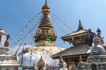 The Swayambhu Maha Chaitya stupa