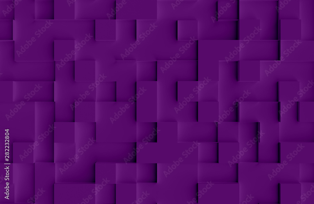 Aufkleber abstract geometric texture of randomly extruded cube