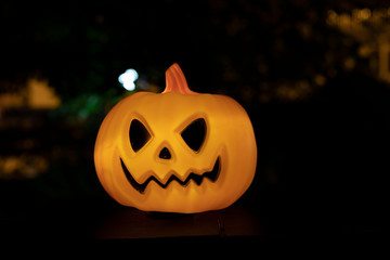 Halloween pumpkin and Bokeh