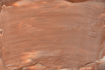 Chocolate cream background. Space for text or design.