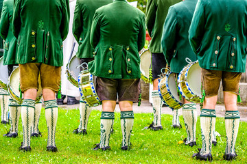 typical bavarian brass band