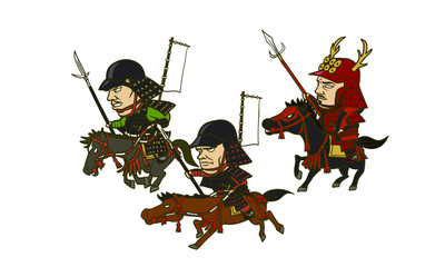 イラスト 日本の戦国時代 Wall Mural Wallpaper Murals Area87