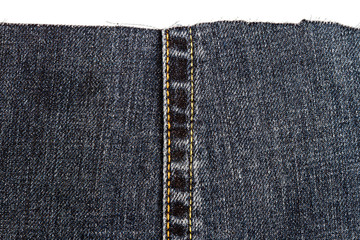 Piece of dark jeans fabric