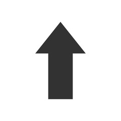 Fototapeta premium Arrow icon isolated on the white background