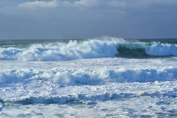 Winter; Atlantic Ocean, Waves, rough Sea, Wind, Storm 