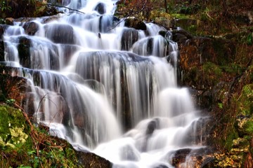 Fototapeta na wymiar Winter; Water in movement in a mountain stream