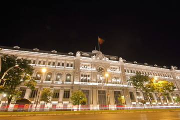 Obraz premium Central bank of Spain in Madrid Spain