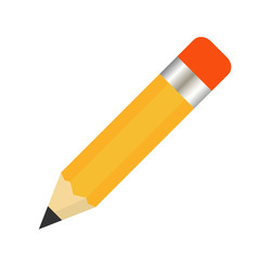 Pencil write icon isolated on the white background