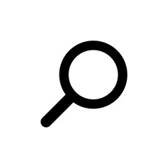 Simple search icon isolated on the white background