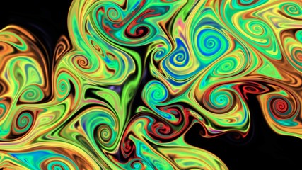 Abstraction painted in oil. Colorful texture background. Multicolored wallpaper graphic design. Pattern for creating artworks and prints. Crazy bright colors style. Digital watercolor effect. Abstract