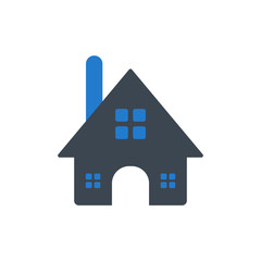 Color home icon vector illustration on white background