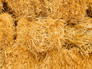 Stack of hay texture background 