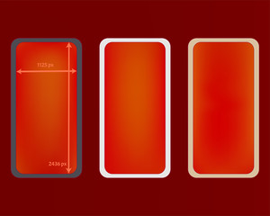 Mesh, red colored phone backgrounds kit.