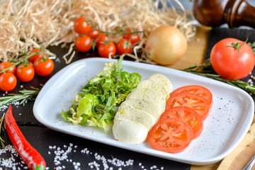 salad with tomatoes and cucumbers