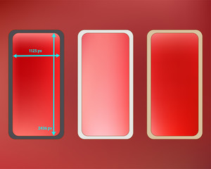 Mesh, coral colored phone backgrounds kit.