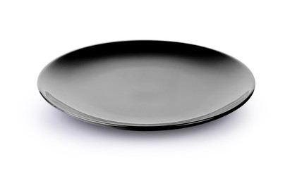 empty plate isolated on white background