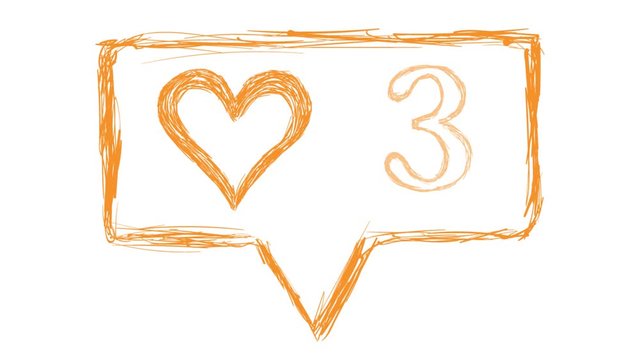 Black insta orange sketch white