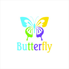 Beauty Butterfly Logo vector