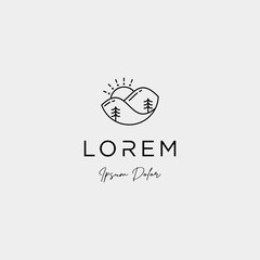 free Landscape Logo design for landscaping icon