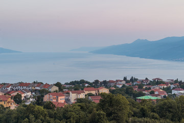 Fototapeta premium Croatia Opatija riviera Rijeka Abbazia Beautiful summer sea Kastav Volosko