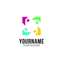 creative business logo template in abstract style