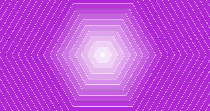 Hexagon lines radio wave animation with multicolored transitions. Minimal poygonal footage for backdrop and relaxing and hypnotic wallpaper. Bright, luminous and linear pattern