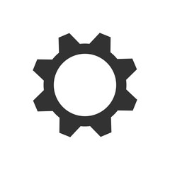 Gears icon isolated on the white background for different needs