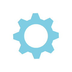 Gears icon isolated on the white background for different needs