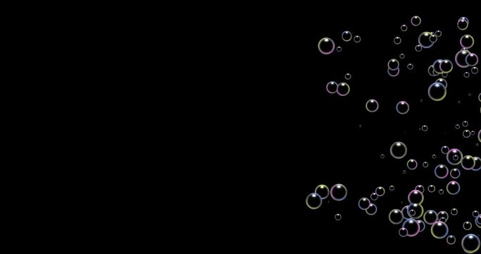 Fluffy flying soap bubble animation（ふわふわと飛んでいくシャボン玉のアニメーション）