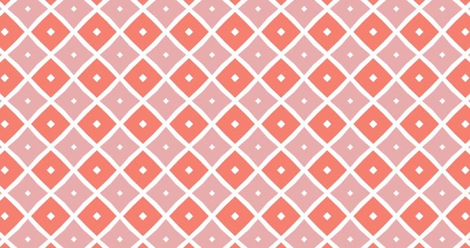 Abstract pixel pattern background composition with glitch and horizontal lines. Mosaic klaidoscopi stripes in multi colors. Pastel background animation with pixel blocks moving in space.  Vintage loop