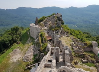 Fototapeta na wymiar castle in mountains