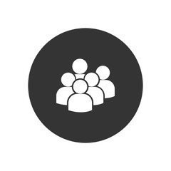 Users group vector icon in modern style for web site and mobile app
