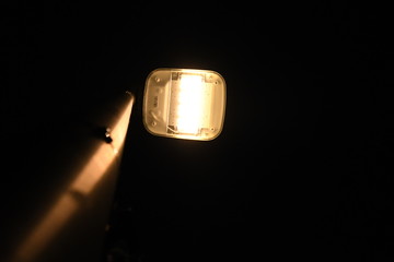 lamp post at night