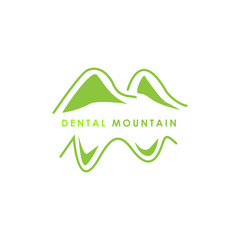 dental clinic mountain logo design