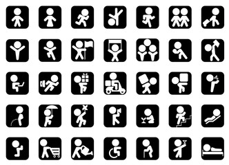 Fototapeta premium Business icon set for web, mobile and infographics.
