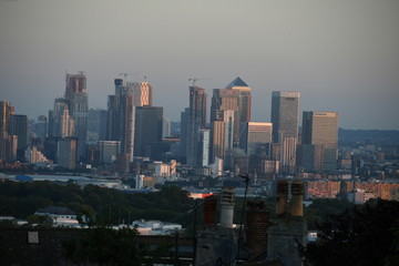Landscape of city from far 