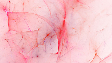 3D rendering abstract white fractal light background