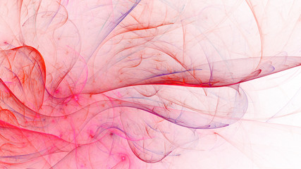 Fototapeta premium 3D rendering abstract white fractal light background