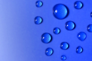 Background of water drops on glass