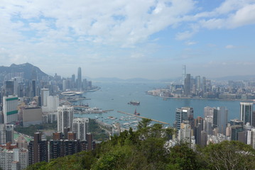 Obraz premium Hong Kong, Victoria Harbor View