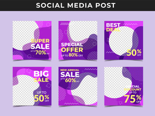 Social media banner collection for fashion sale, promotion and digital marketing. Vol.18
