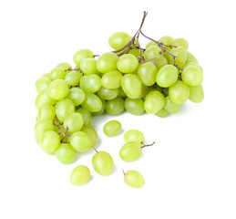 Fototapeta na wymiar Tasty fresh grapes on white background